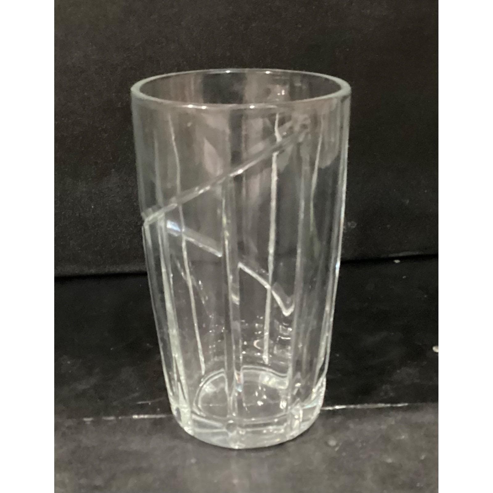Mikasa Crystal Uptown Highball Glass, Vintage Vertical Swirl Tumbler, Drinkware - Thumbnail 6