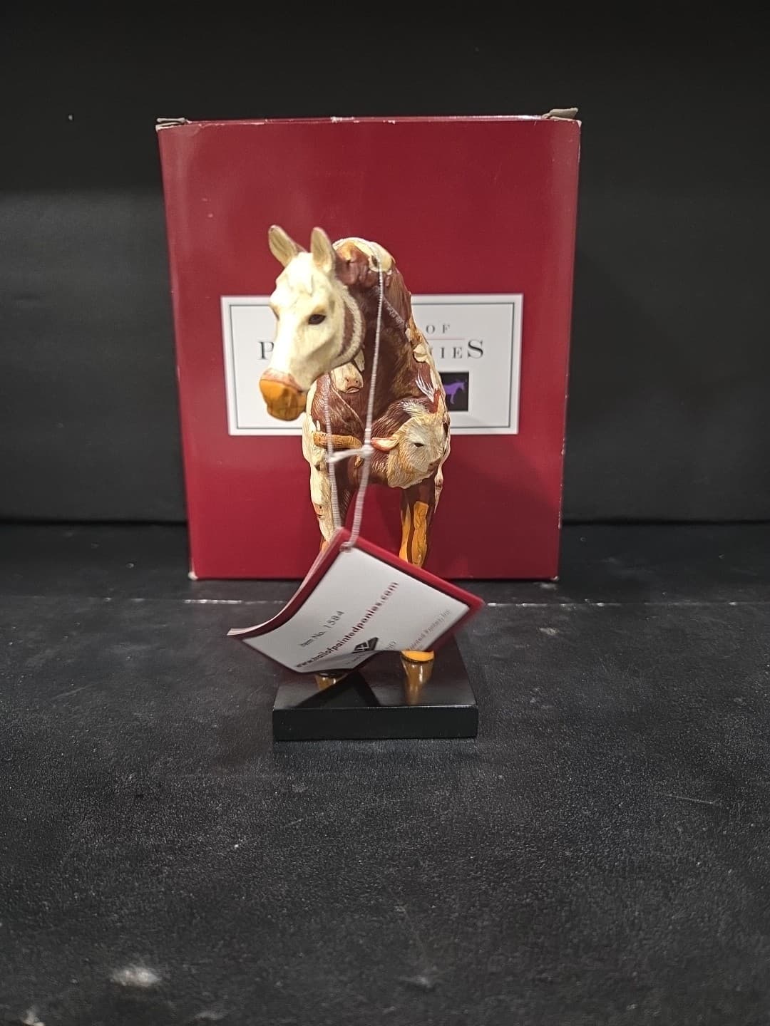 Trail of Painted Ponies CowPony Figurine, Westland Giftware #1584, Box/ Tag - Thumbnail 3