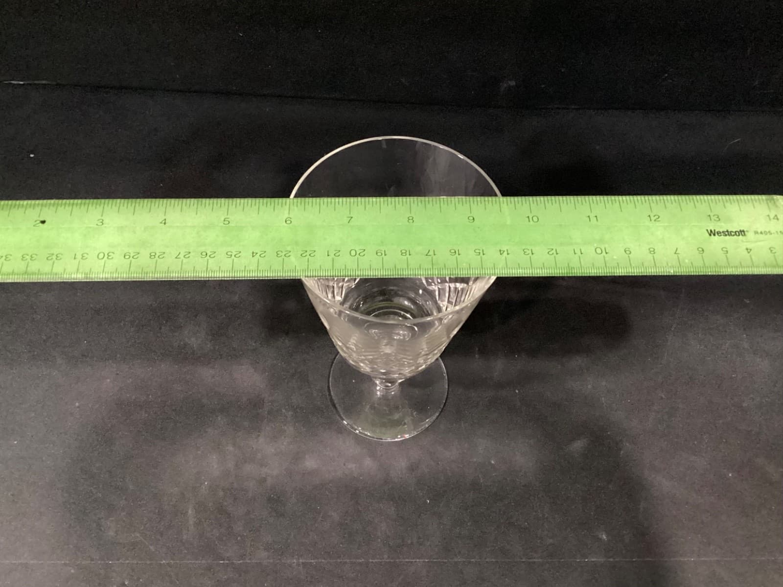 Edinburgh Cut Crystal Water Goblets Wafer Stem Crisscross Set Of 4 Vintage - Thumbnail 6