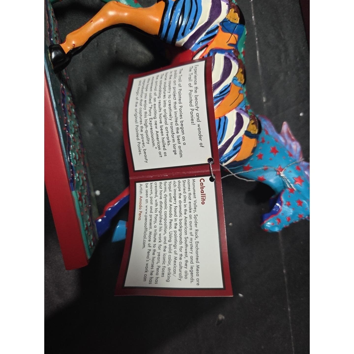 Trail Of Painted Ponies Caballito Figurine, 1st Edition #1525, 1E/3809, Box/Tag - Thumbnail 9