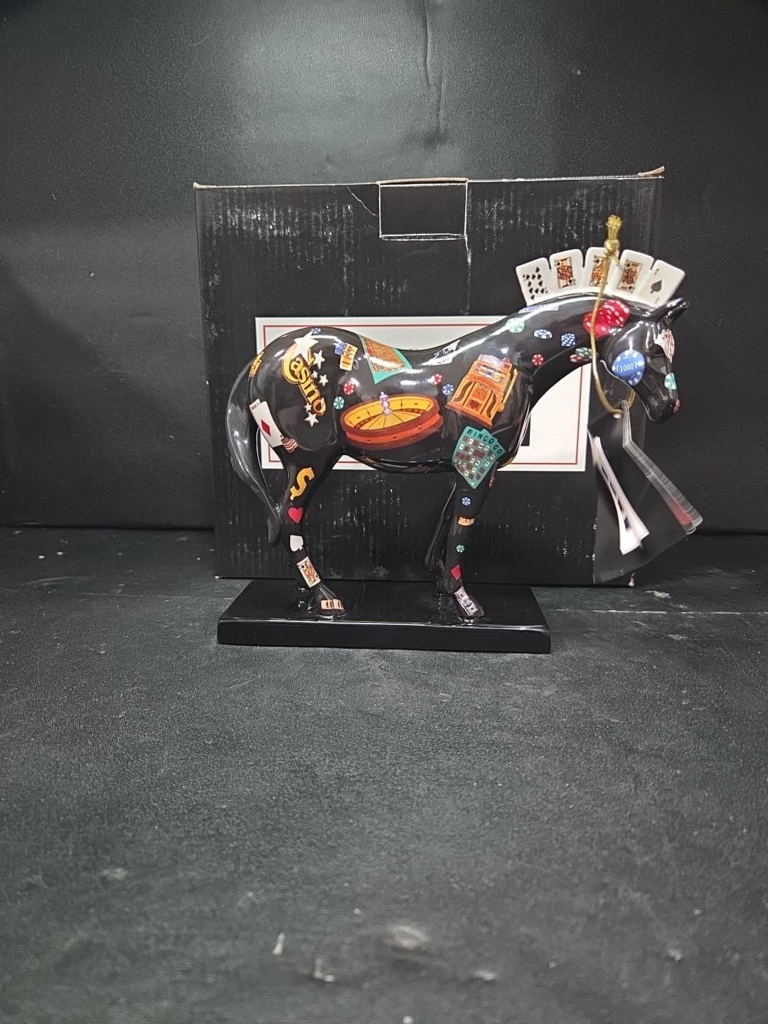 Trail of Painted Ponies Five Card Stud Figurine, 1st Edition #1459, 1E/4654, Box - Thumbnail 4