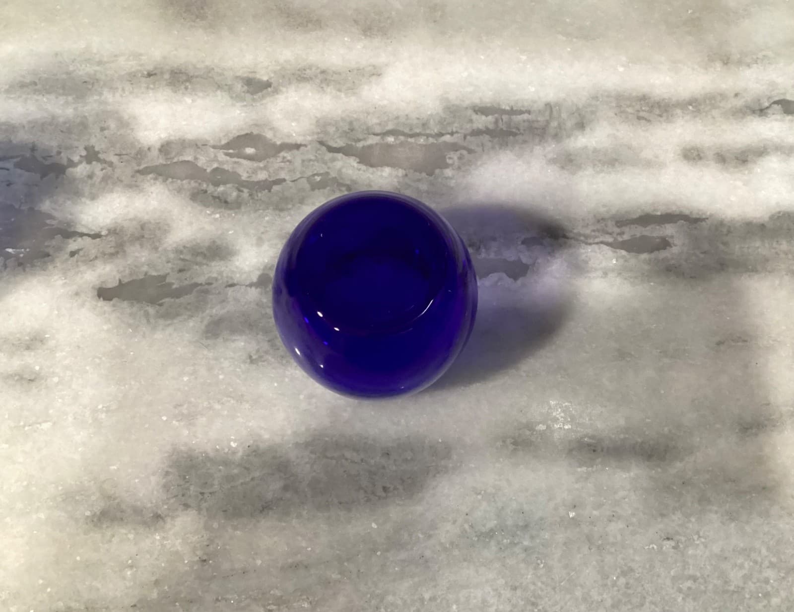 Cobalt Blue Stemless Wine Goblet Water Glasses Set of 2 - Thumbnail 4