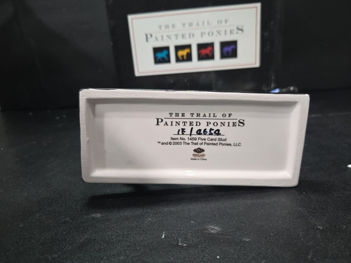 Trail of Painted Ponies Five Card Stud Figurine, 1st Edition #1459, 1E/4654, Box - Thumbnail 8
