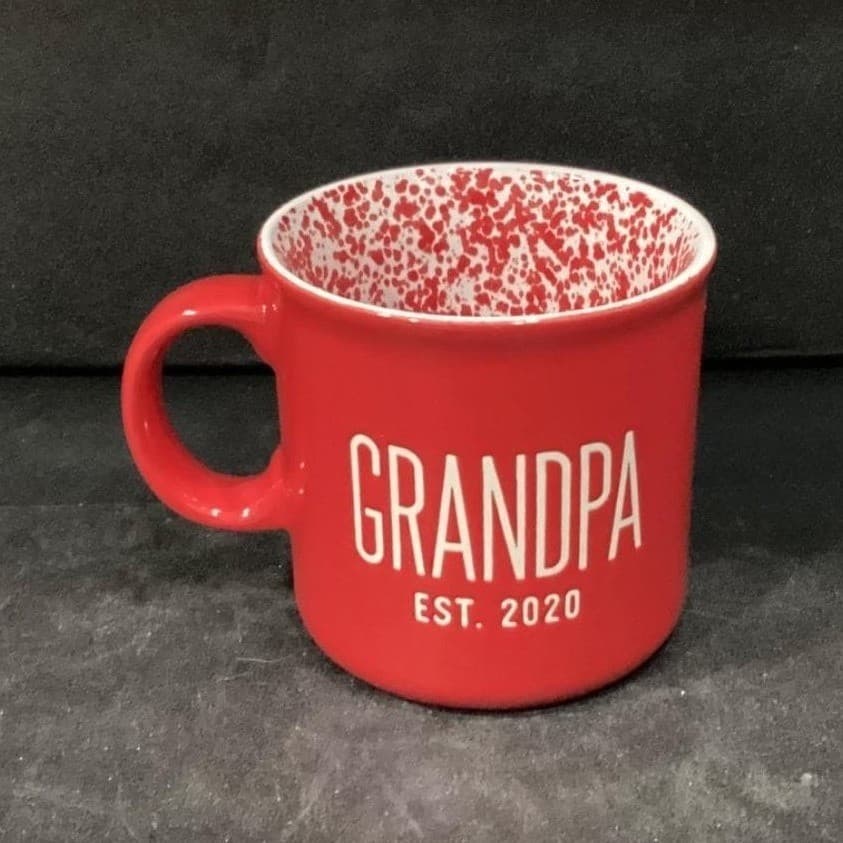 Nautica Home Red Coffee Cup, Grandpa Est 2020 Design, Replacement Drinkware - Thumbnail 10