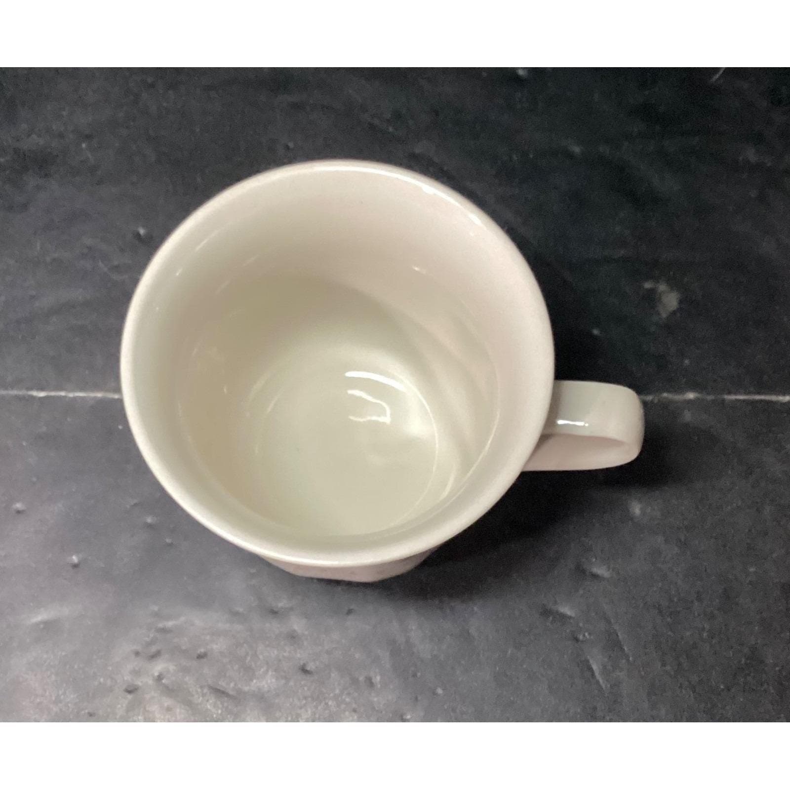 Sango Mystique Peach Coffee Cups #287, Set of 2, Vtg Stoneware Mugs, Drinkware - Thumbnail 8