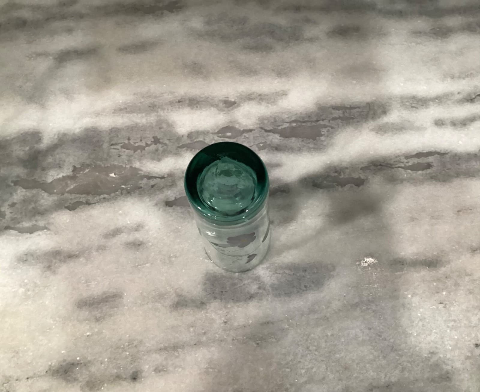 Vintage Fenton Signed 2 Hand Painted Green Floral Highball Tumblers Glasses - Thumbnail 4