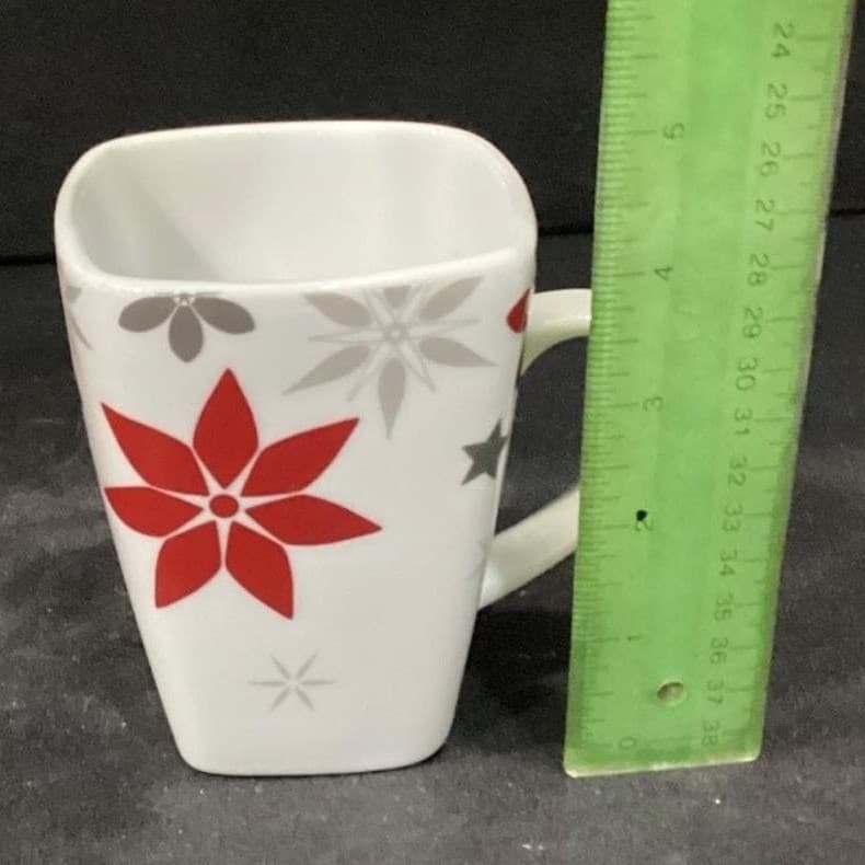 Food Network Snowflake Coffee Cups, Set of 4, Christmas Holiday Mugs, Drinkware - Thumbnail 5