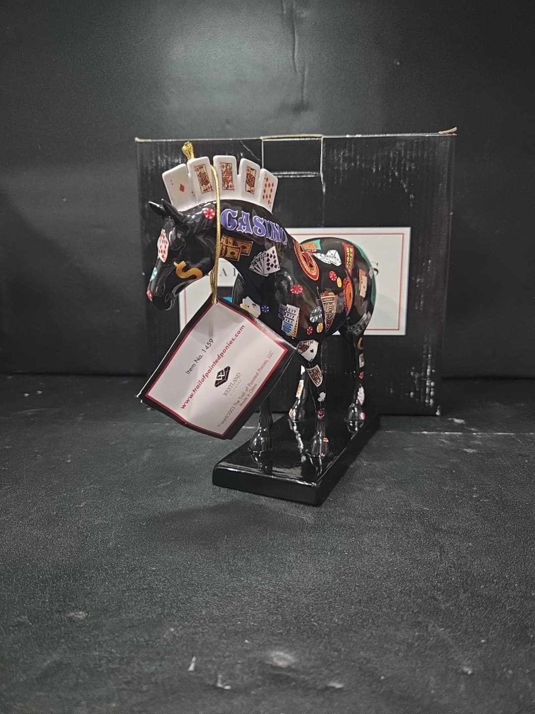 Trail of Painted Ponies Five Card Stud Figurine, 1st Edition #1459, 1E/4654, Box
