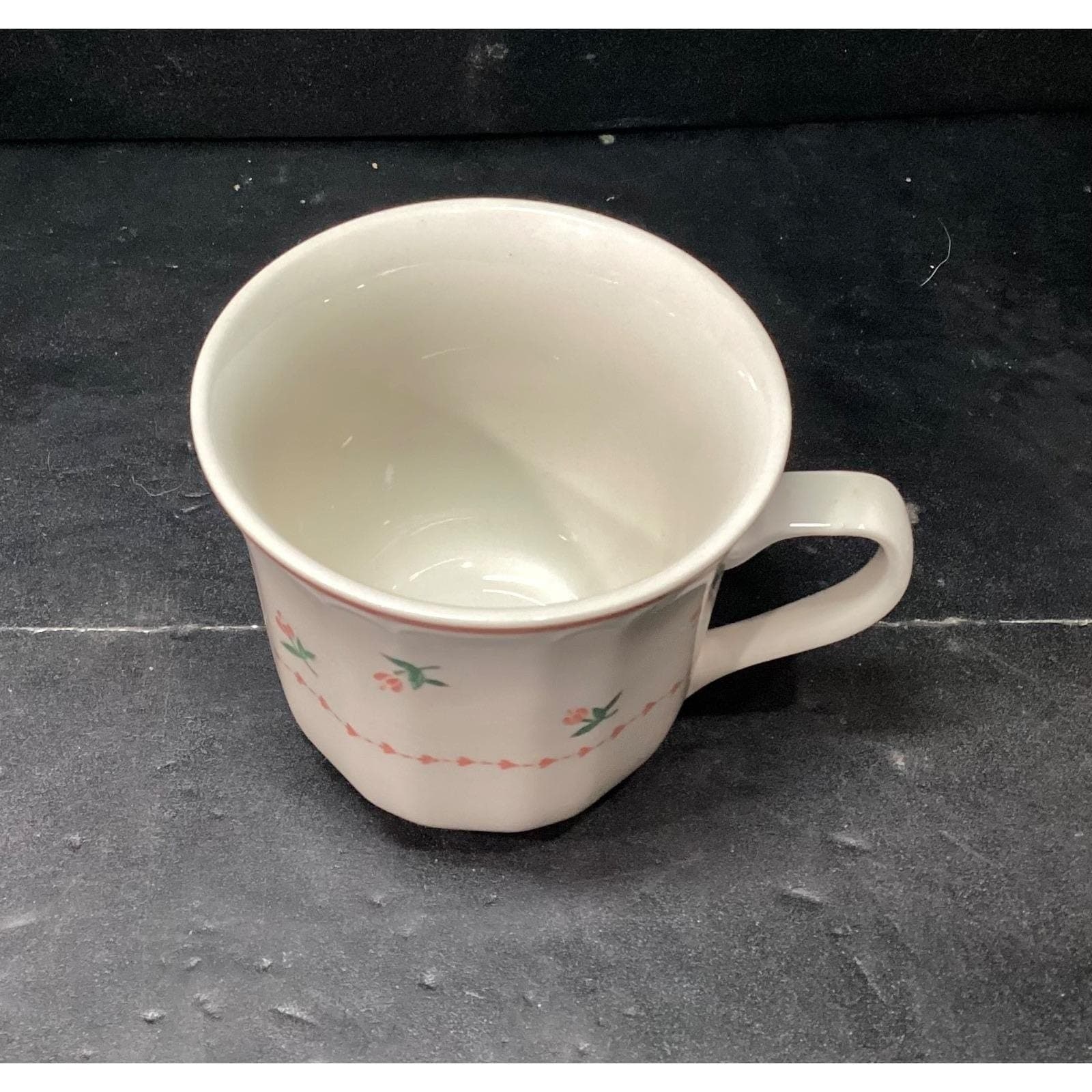 Sango Mystique Peach Coffee Cups #287, Set of 2, Vtg Stoneware Mugs, Drinkware - Thumbnail 7
