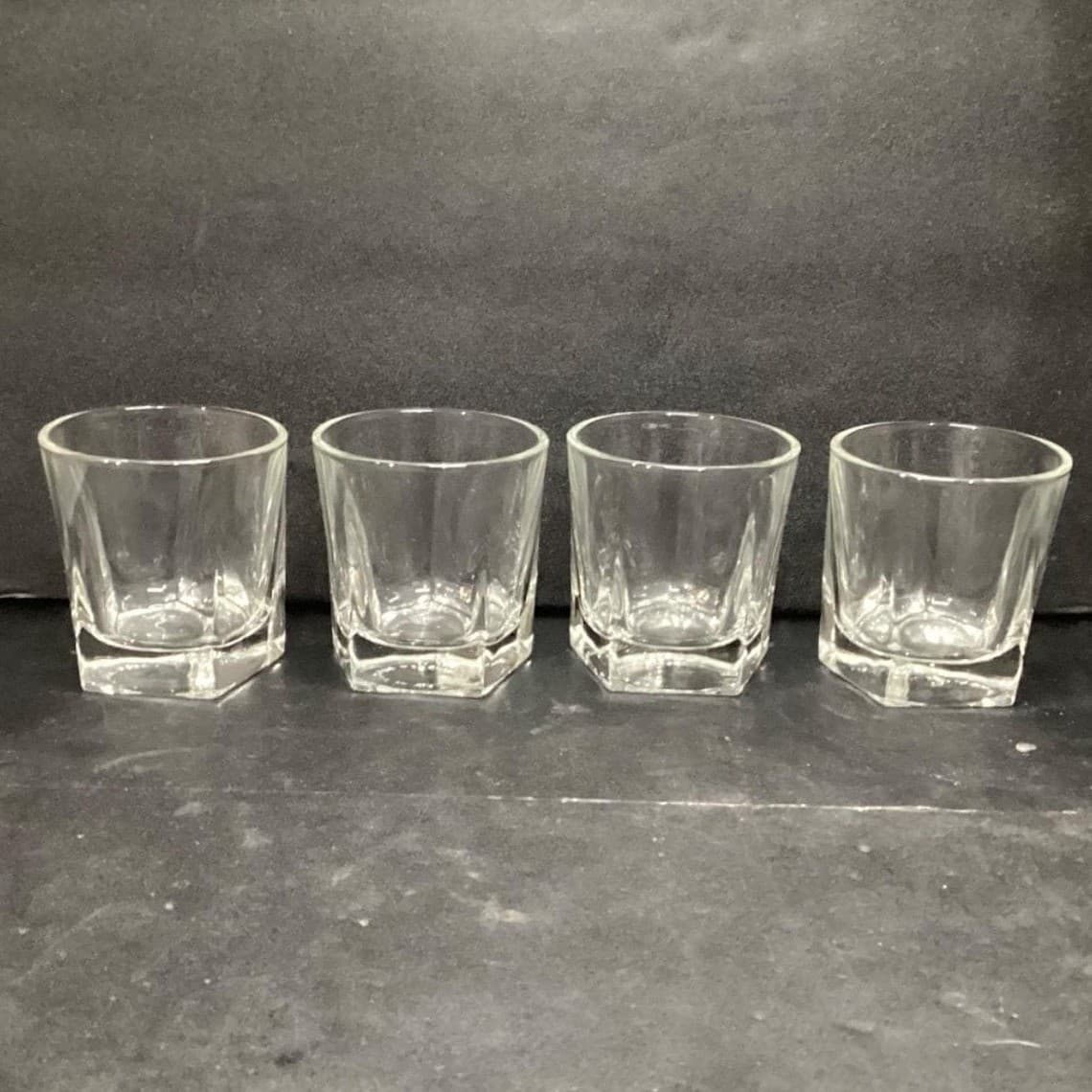 Libbey Duratuff Old Fashioned Glasses, Set of 4, Vintage Clear Drinkware Barware - Thumbnail 3