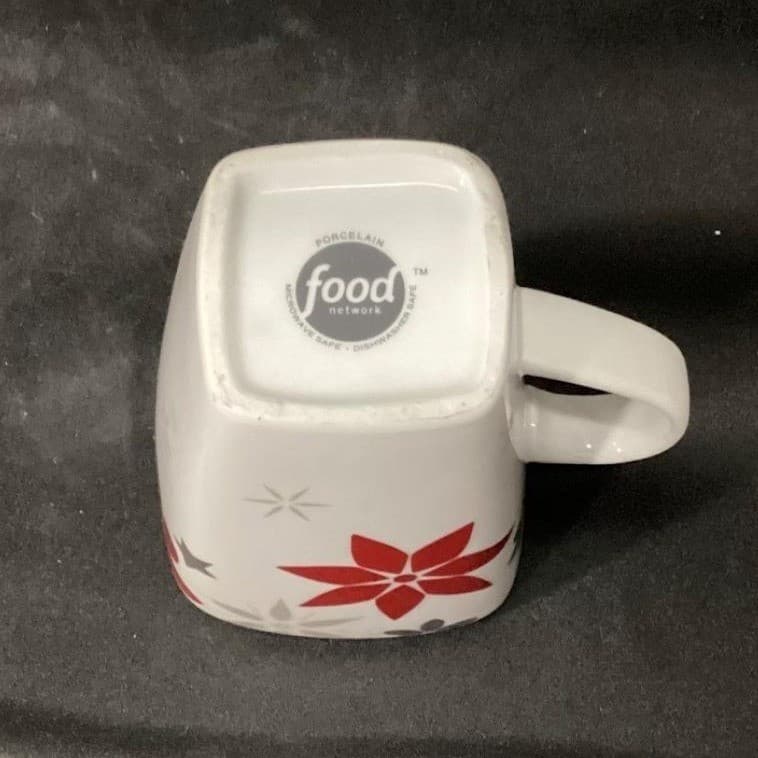 Food Network Snowflake Coffee Cups, Set of 4, Christmas Holiday Mugs, Drinkware - Thumbnail 4