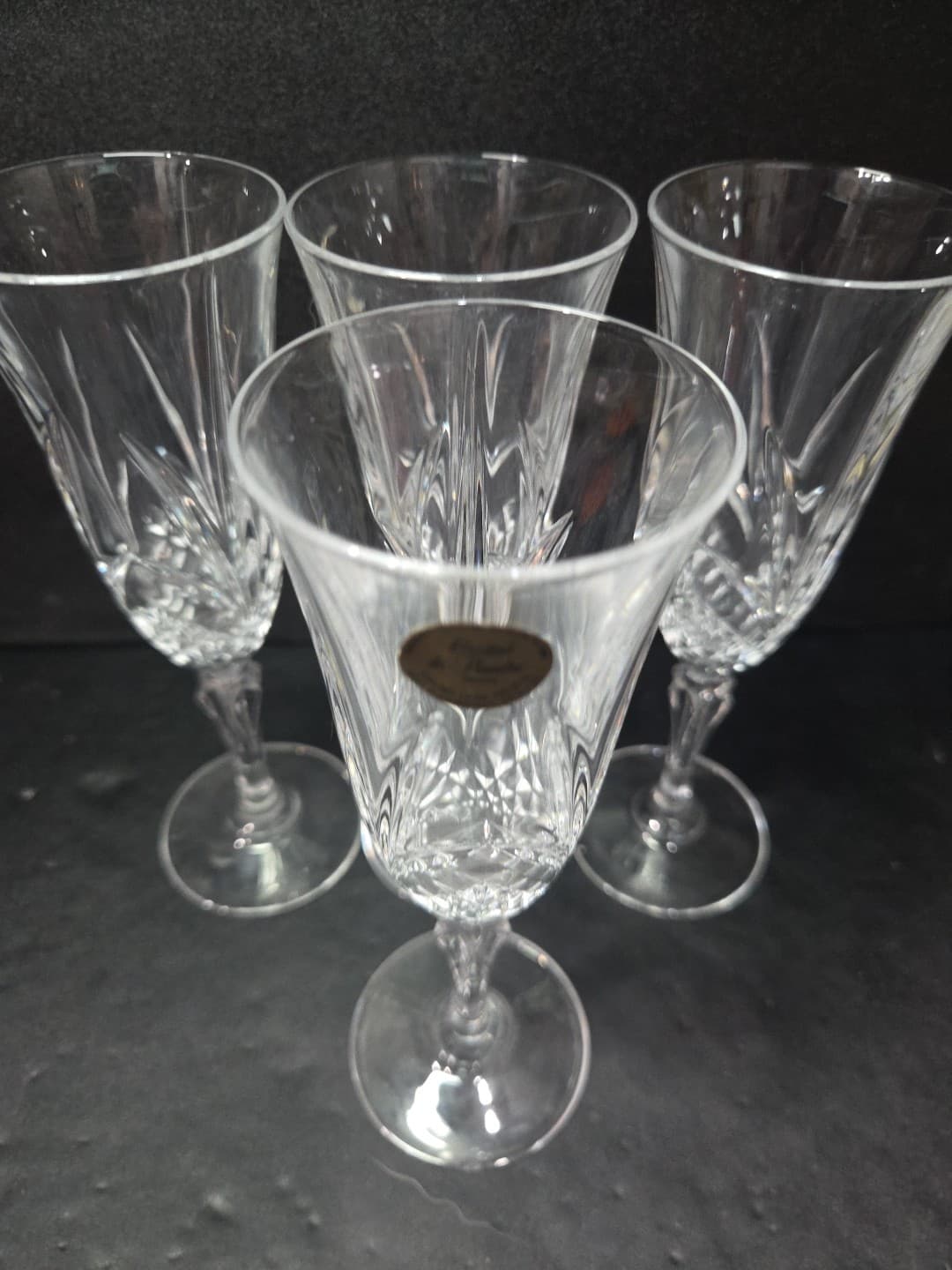 Salzburg by Cristal De Flandre Champagne Flutes, Vintage French Glass, Set of 4 - Thumbnail 6