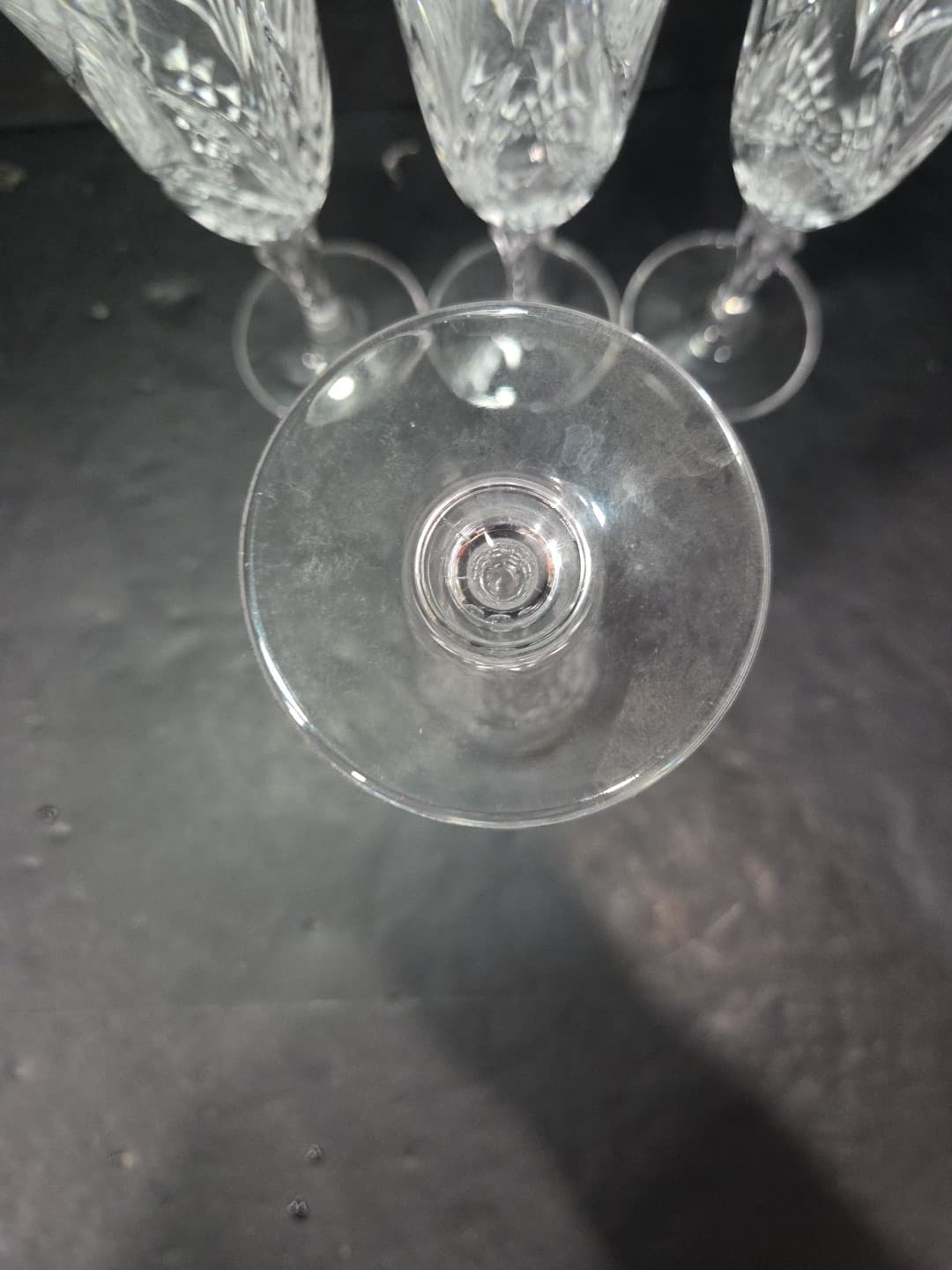 Salzburg by Cristal De Flandre Champagne Flutes, Vintage French Glass, Set of 4 - Thumbnail 8