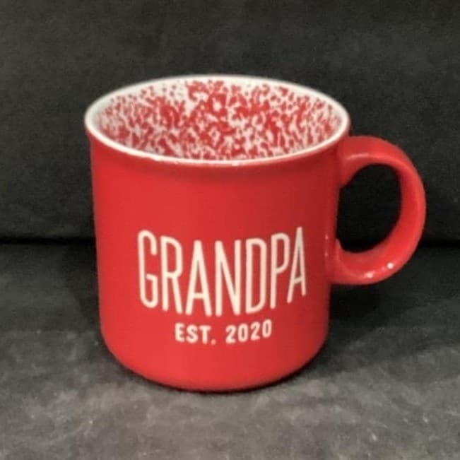 Nautica Home Red Coffee Cup, Grandpa Est 2020 Design, Replacement Drinkware - Thumbnail 2