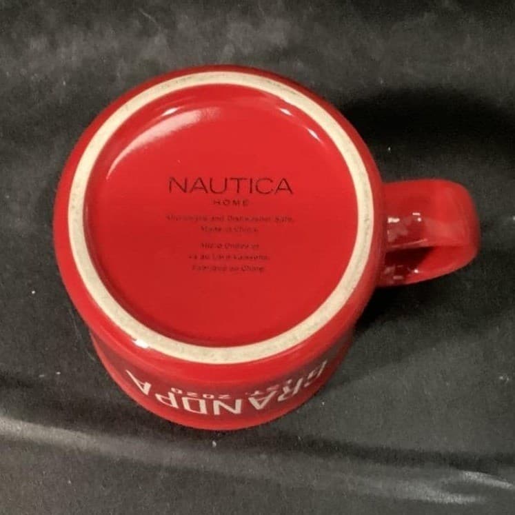 Nautica Home Red Coffee Cup, Grandpa Est 2020 Design, Replacement Drinkware - Thumbnail 4