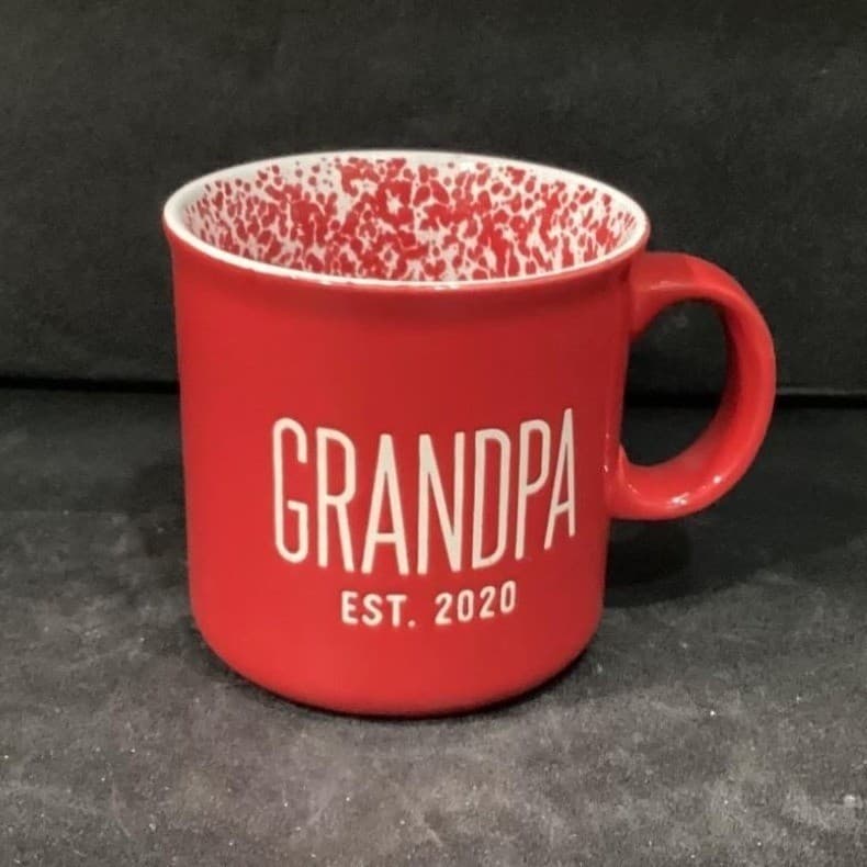 Nautica Home Red Coffee Cup, Grandpa Est 2020 Design, Replacement Drinkware - Thumbnail 8