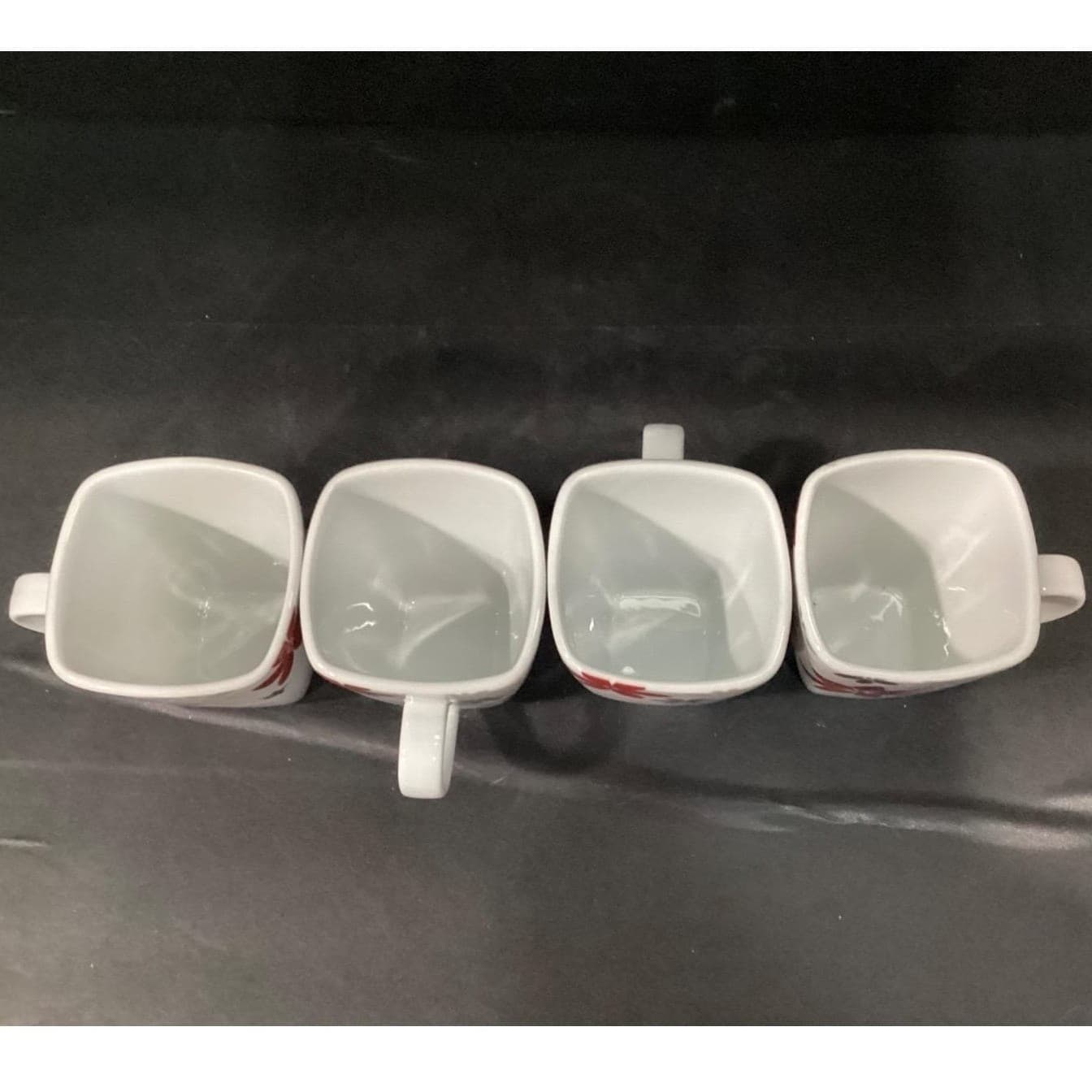 Food Network Snowflake Coffee Cups, Set of 4, Christmas Holiday Mugs, Drinkware - Thumbnail 3