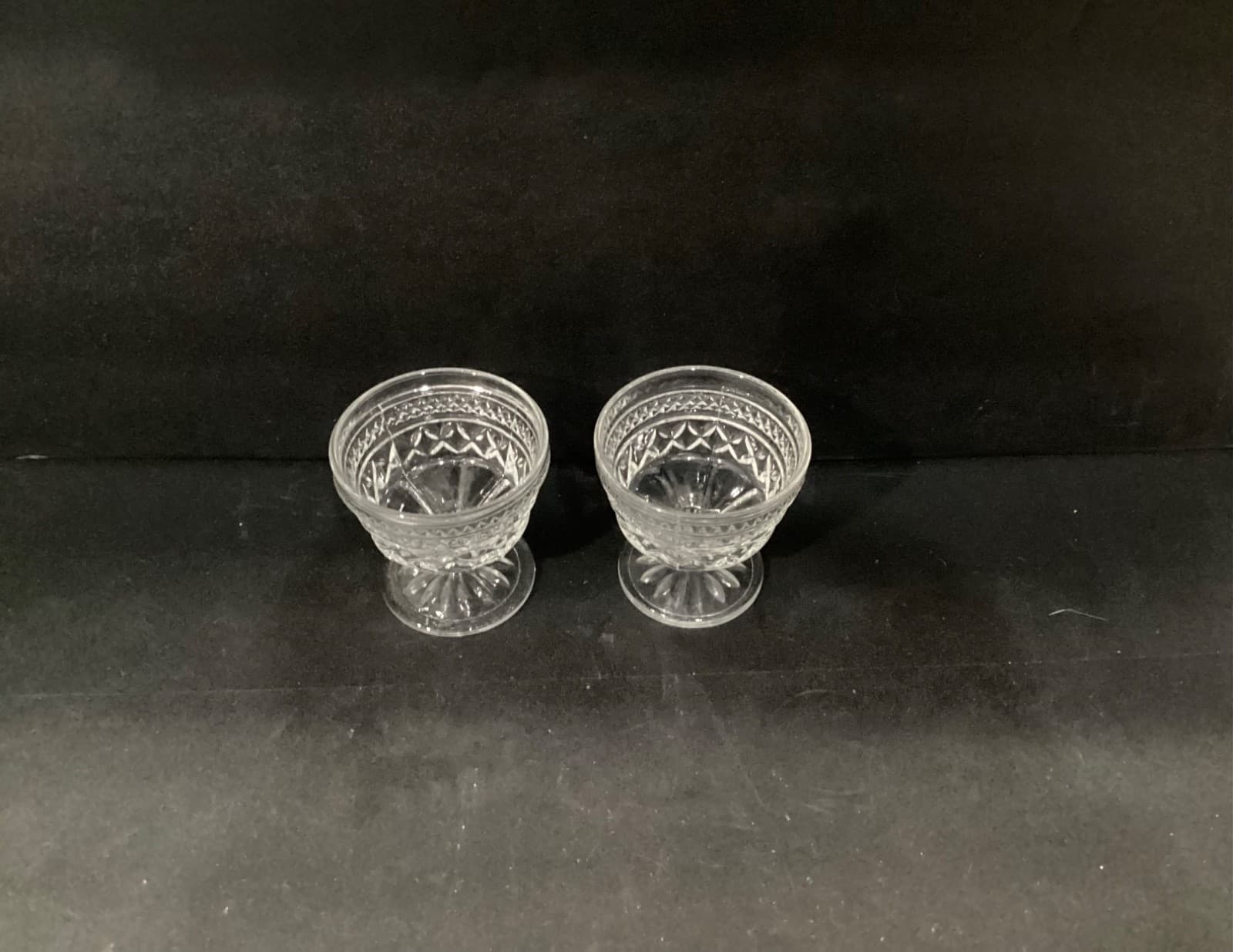 Anchor Hocking Wexford Dessert Cups, Vintage Parfait Cups, Set Of 2, Glass Cups - Thumbnail 2