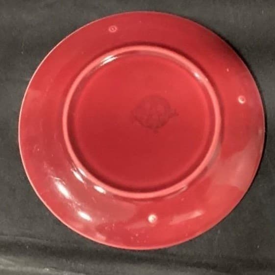 Universal Ballerina Burgundy Ceramic Bread Plates 6 in Set of 2 - Thumbnail 4
