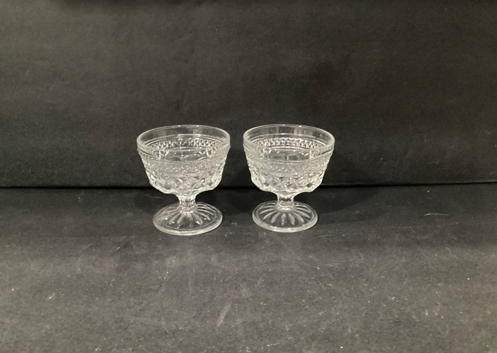Anchor Hocking Wexford Dessert Cups, Vintage Parfait Cups, Set Of 2, Glass Cups - Thumbnail 8