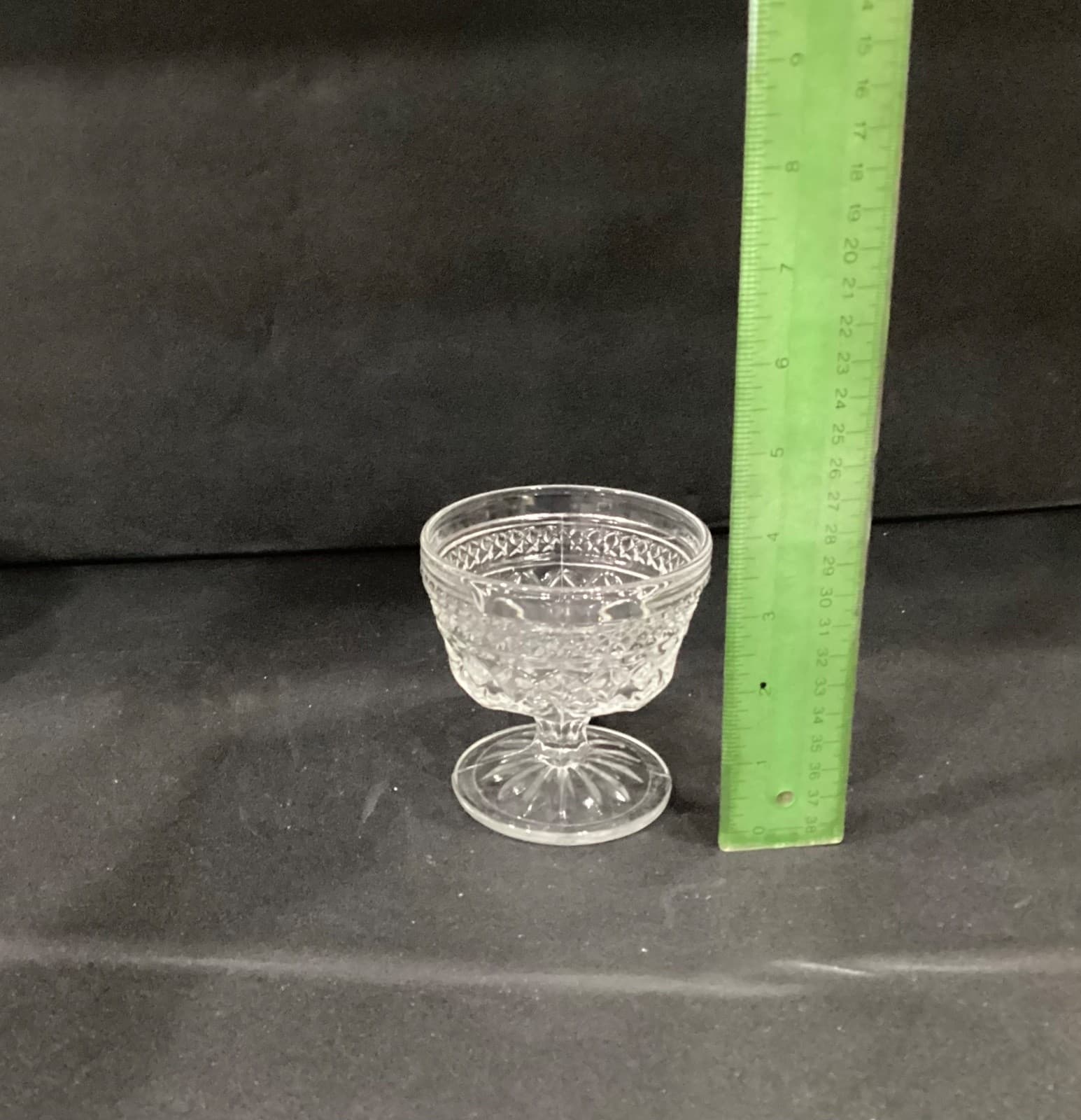 Anchor Hocking Wexford Dessert Cups, Vintage Parfait Cups, Set Of 2, Glass Cups - Thumbnail 5