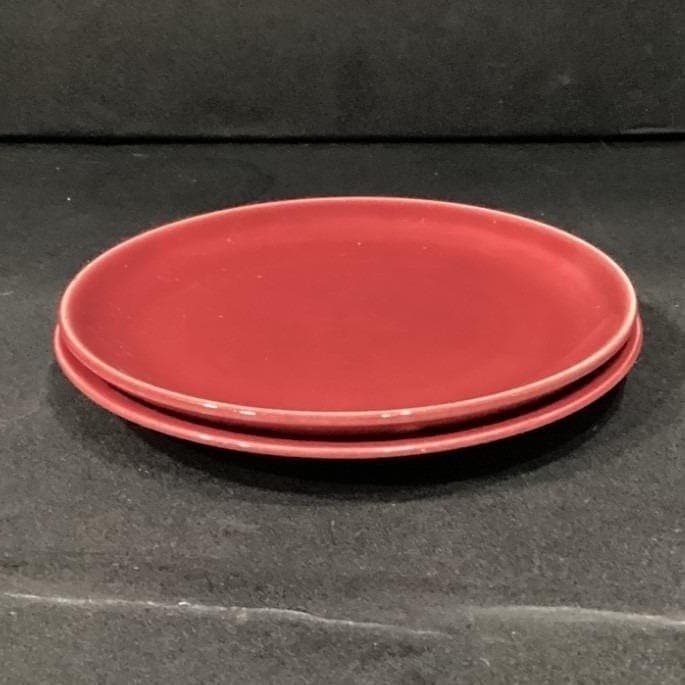 Universal Ballerina Burgundy Ceramic Bread Plates 6 in Set of 2 - Thumbnail 7