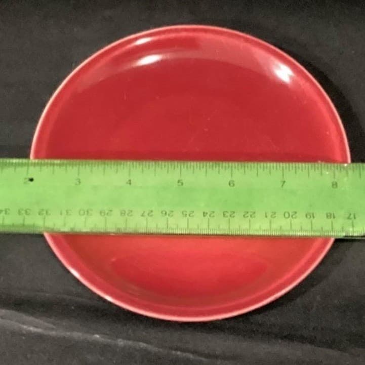 Universal Ballerina Burgundy Ceramic Bread Plates 6 in Set of 2 - Thumbnail 6