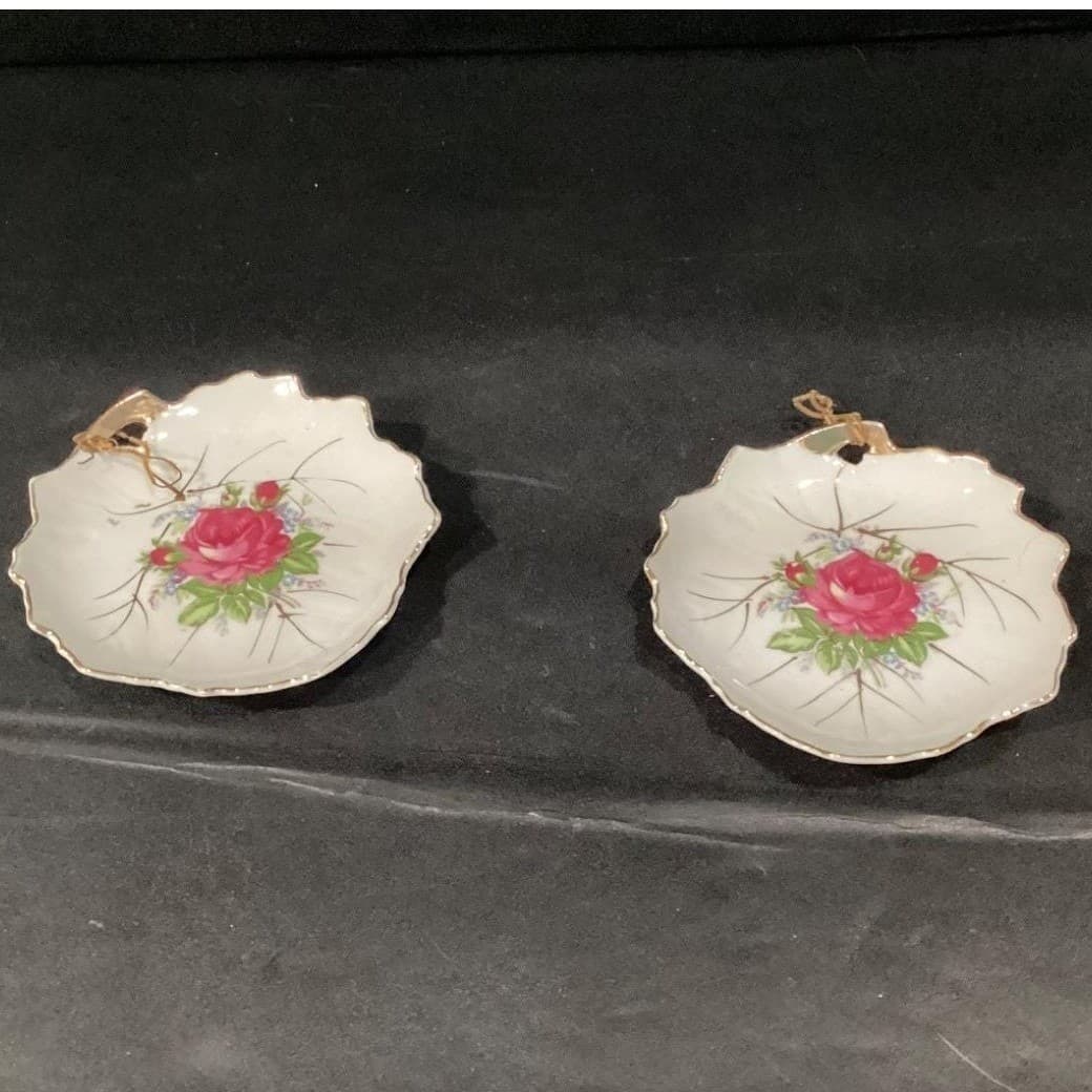 Vintage Leaf Shaped Trinket Dishes Stamped Badcock Furniture Made-Japan 1960 - Thumbnail 3