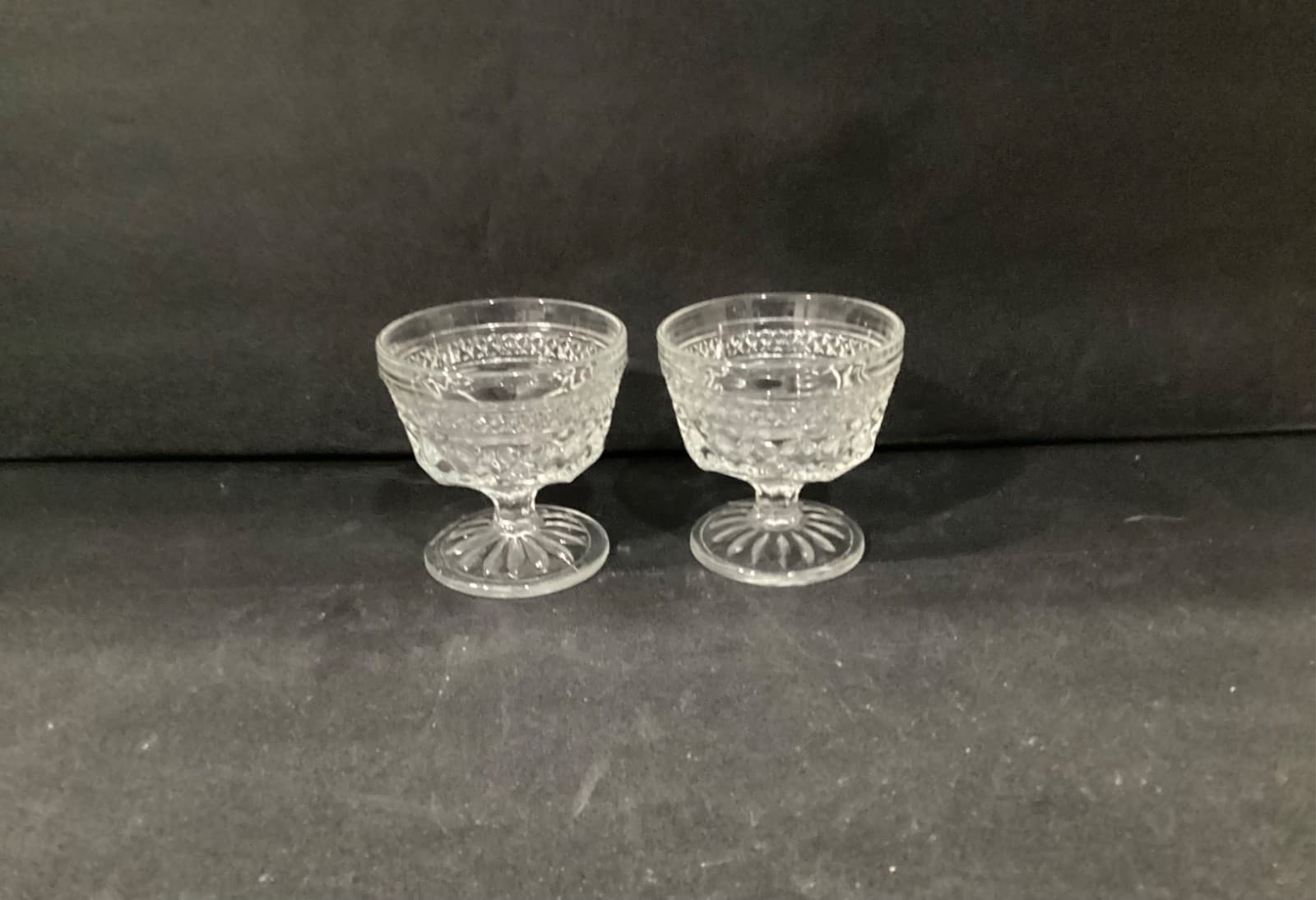 Anchor Hocking Wexford Dessert Cups, Vintage Parfait Cups, Set Of 2, Glass Cups - Thumbnail 10