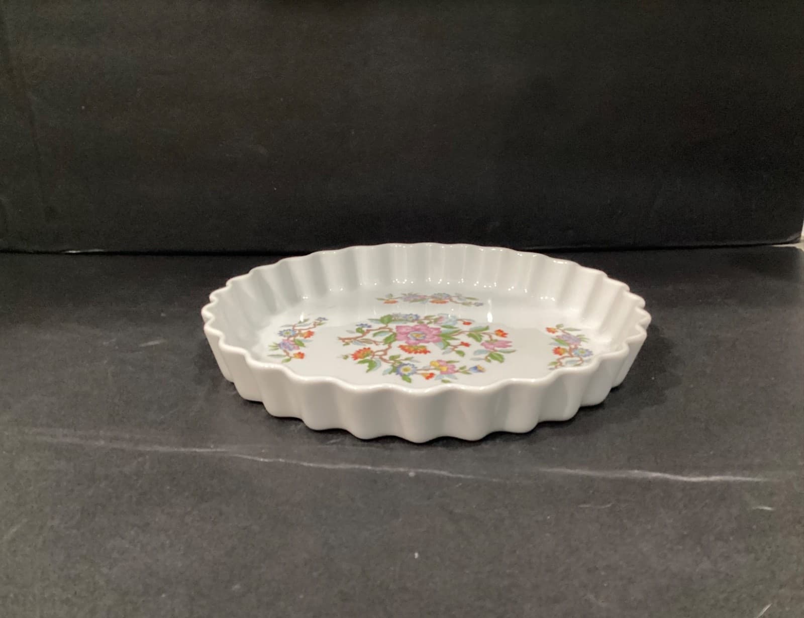 Dolphin Le Jardin Style Japanese Quiche Tart Pie Dish, 10” Floral Vintage - Thumbnail 10