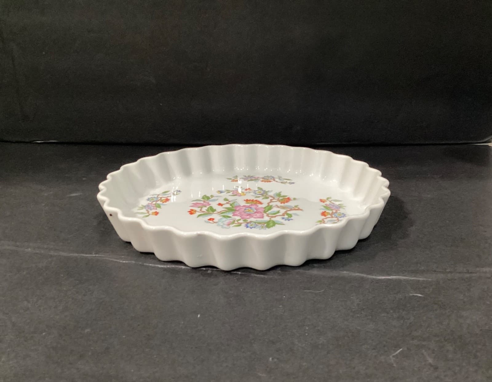 Dolphin Le Jardin Style Japanese Quiche Tart Pie Dish, 10” Floral Vintage - Thumbnail 8