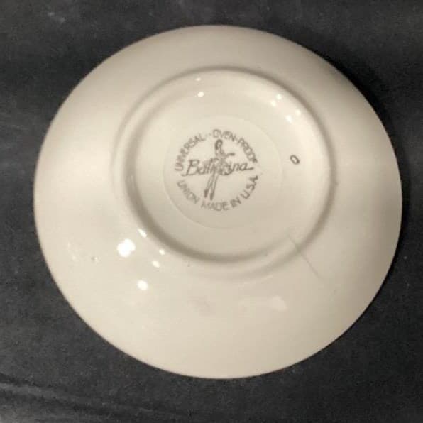 Universal Ballerina Oven Proof Floral Berry Bowl Bread Plate USA Vintage - Thumbnail 6