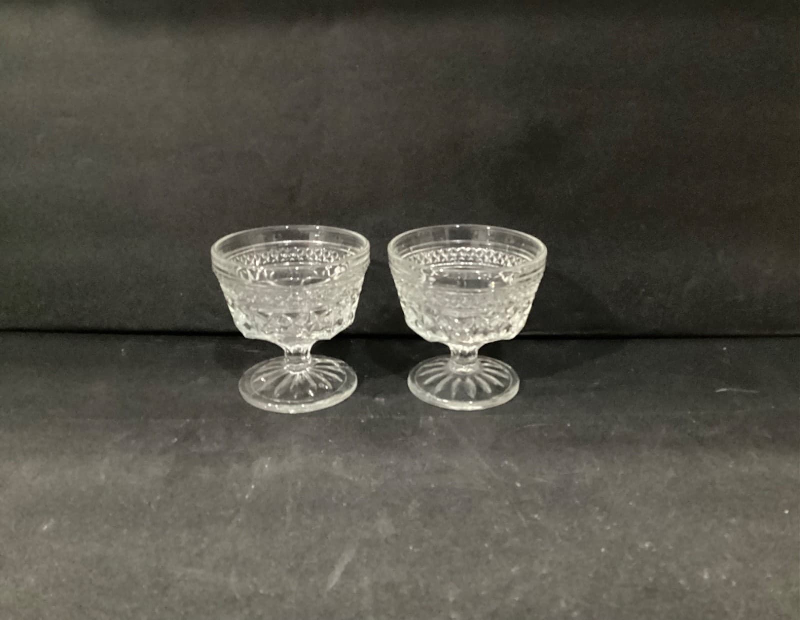 Anchor Hocking Wexford Dessert Cups, Vintage Parfait Cups, Set Of 2, Glass Cups - Thumbnail 7