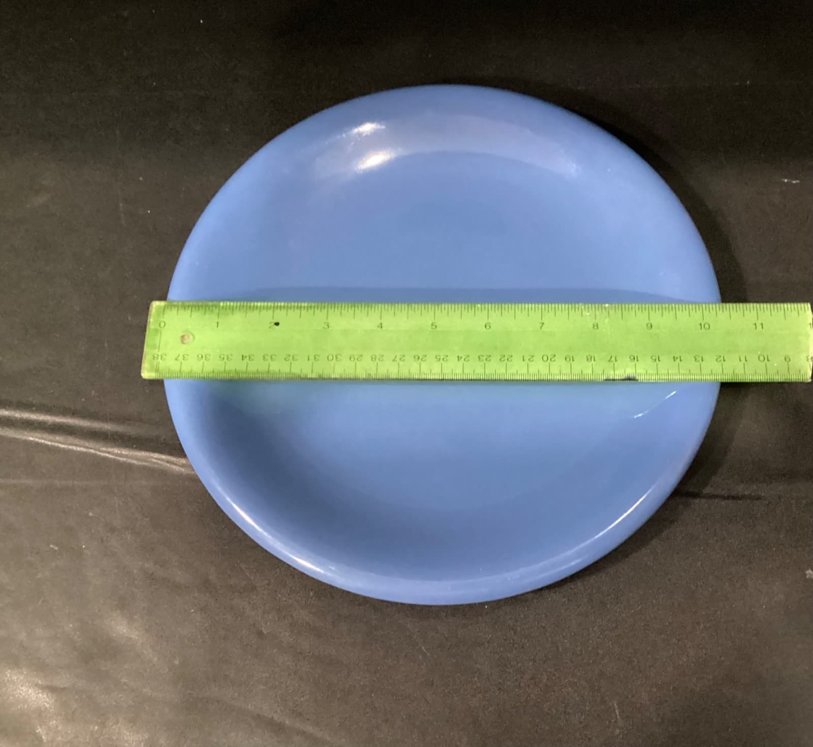 Vintage Baker Hart Stuart Blue Set of 4 Dinner Plates 11" - Thumbnail 5