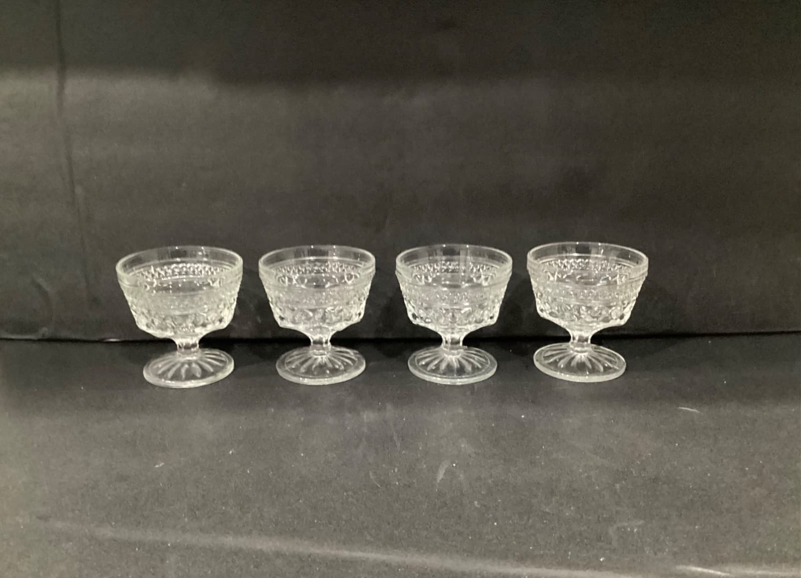 Anchor Hocking Wexford Dessert Cups, Vintage Parfait Cups, Set Of 4, Glass Cups - Thumbnail 8