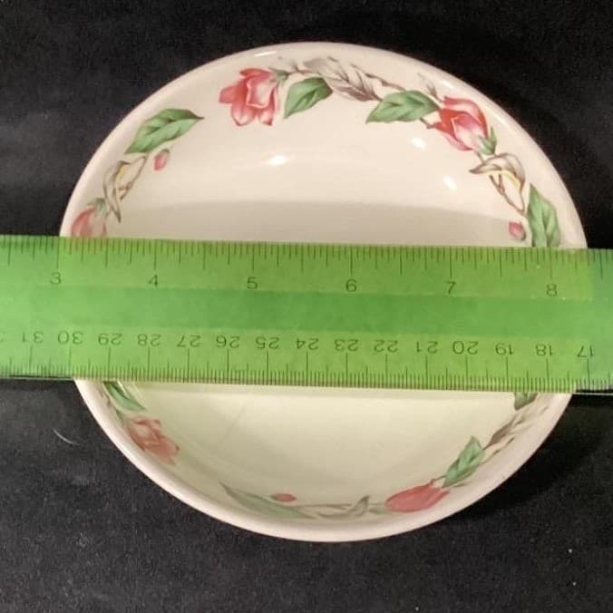 Universal Ballerina Oven Proof Floral Berry Bowl Bread Plate USA Vintage - Thumbnail 9