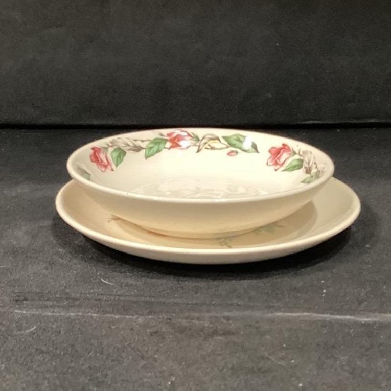 Universal Ballerina Oven Proof Floral Berry Bowl Bread Plate USA Vintage - Thumbnail 12