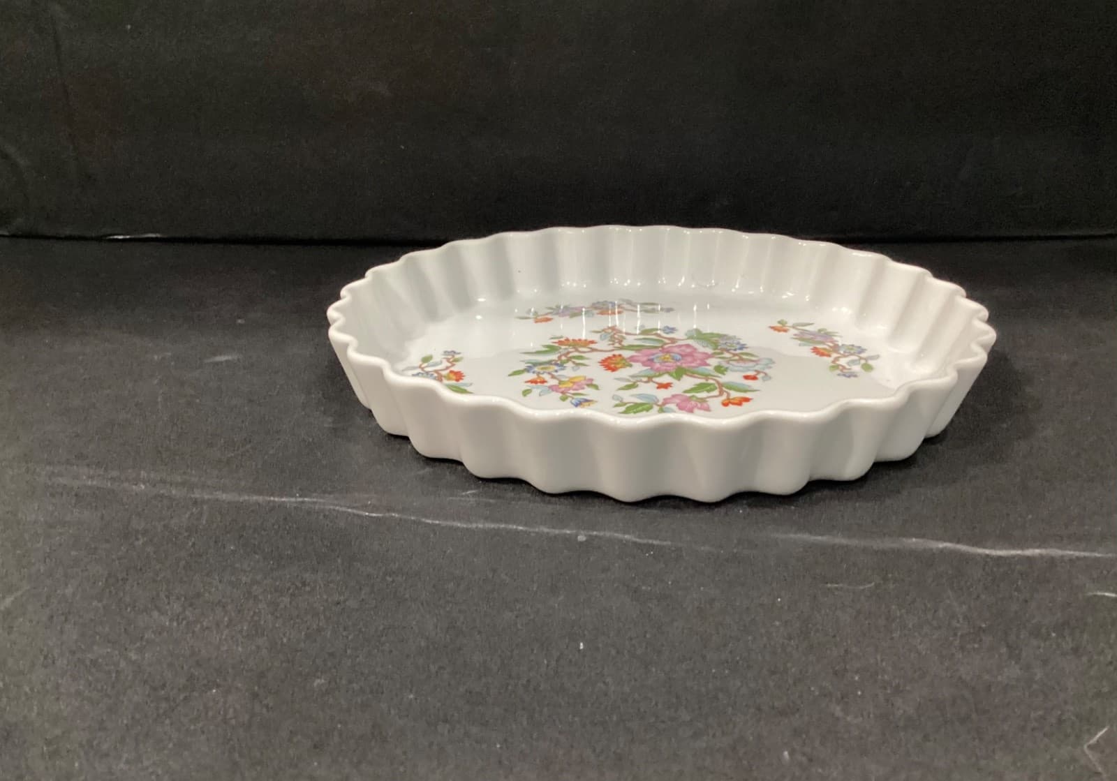 Dolphin Le Jardin Style Japanese Quiche Tart Pie Dish, 10” Floral Vintage - Thumbnail 9
