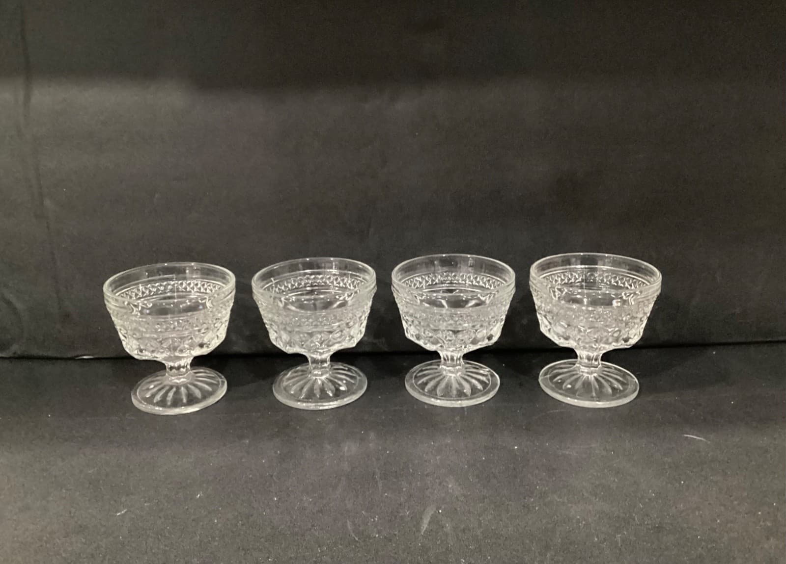 Anchor Hocking Wexford Dessert Cups, Vintage Parfait Cups, Set Of 4, Glass Cups - Thumbnail 10