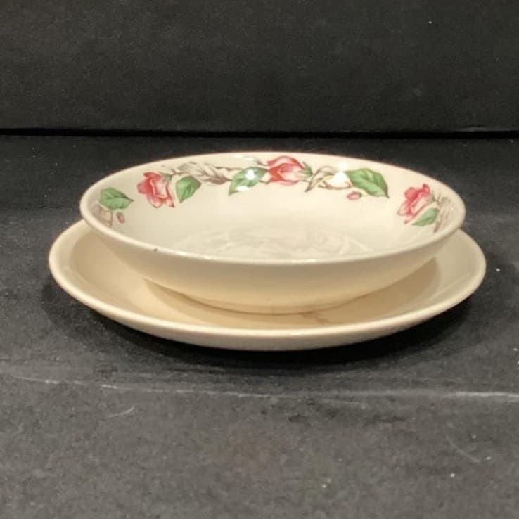 Universal Ballerina Oven Proof Floral Berry Bowl Bread Plate USA Vintage - Thumbnail 13