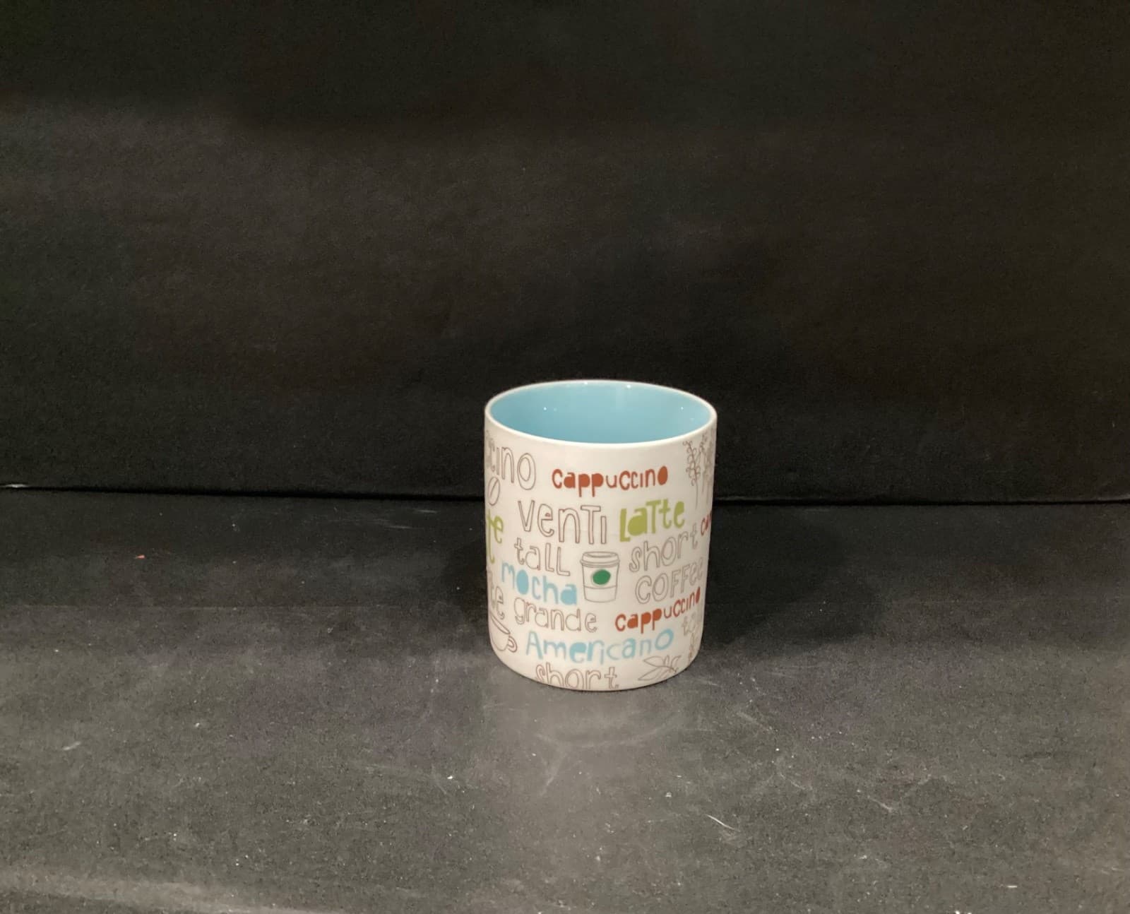 2007 Starbucks Coffee Mug Cup Latte Mocha Cappuccino Light Blue - Thumbnail 8