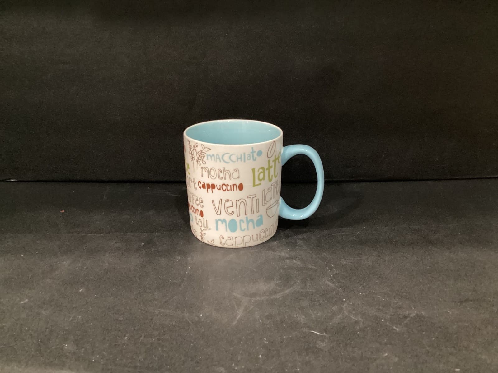 2007 Starbucks Coffee Mug Cup Latte Mocha Cappuccino Light Blue