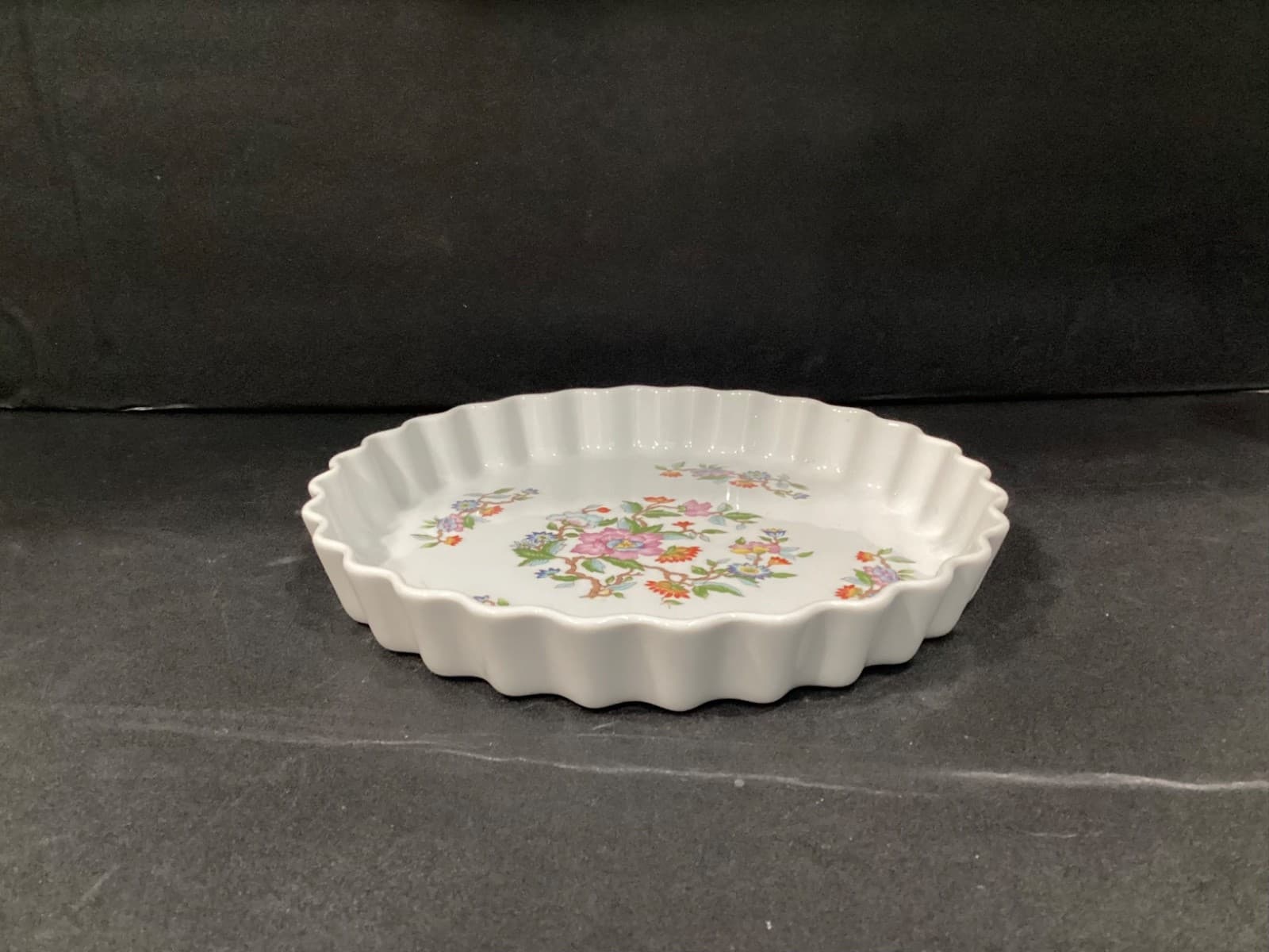 Dolphin Le Jardin Style Japanese Quiche Tart Pie Dish, 10” Floral Vintage - Thumbnail 11
