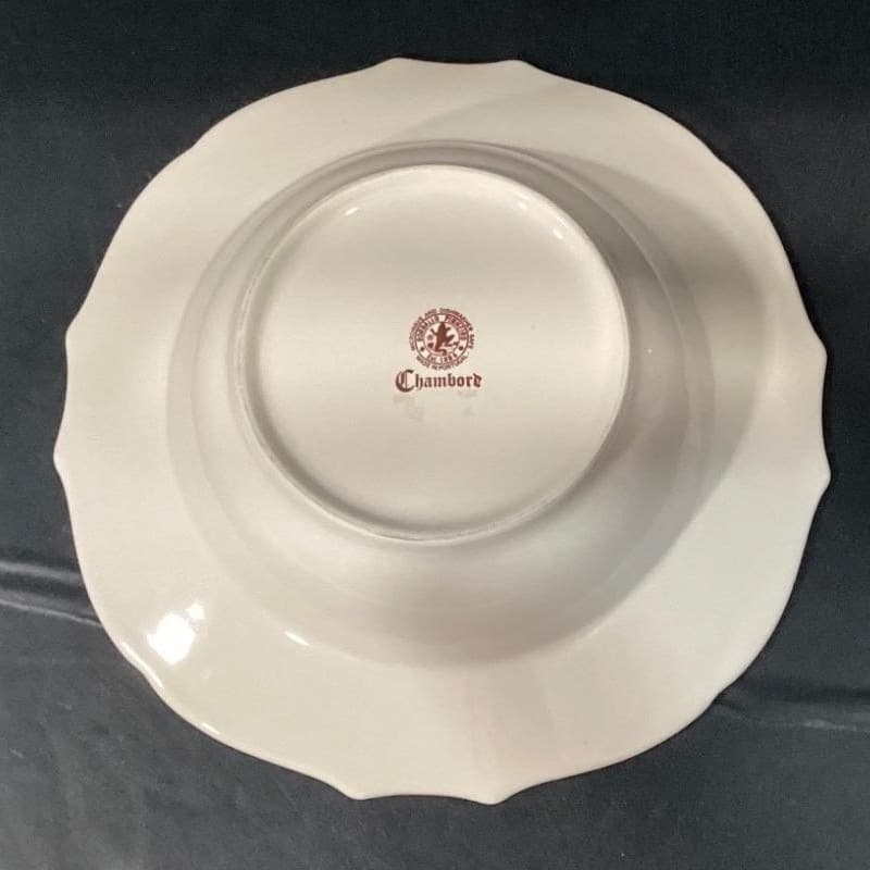 BORDALLO PINHEIRO ~ CHAMBORD ~ SCALLOPED SERVING BOWL ~ PORTUGAL ~ 10.5" - Thumbnail 6