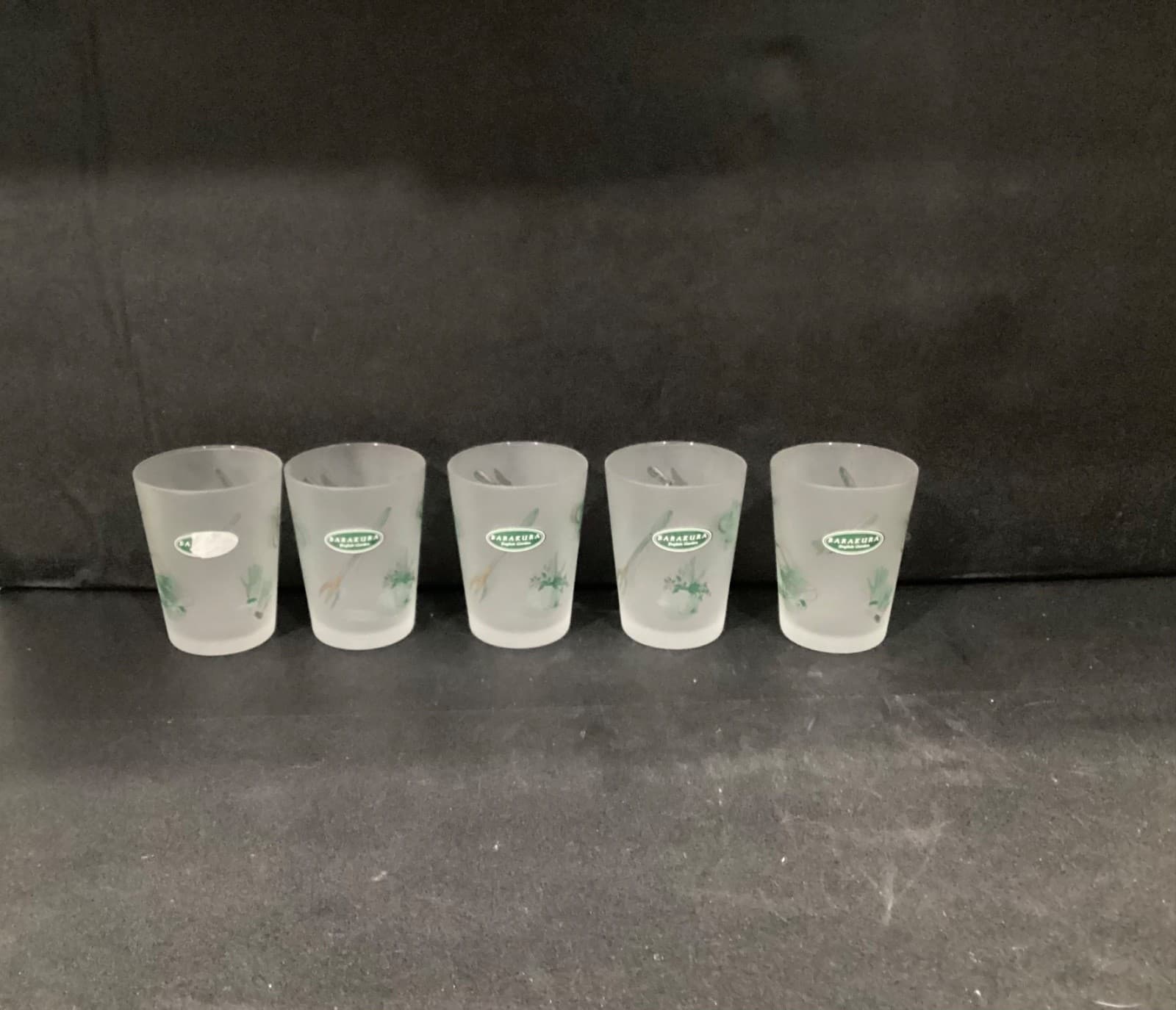 Barakura English Gardens Set of 5 Frosted Cup Gift Set Imported from Japan New - Thumbnail 7