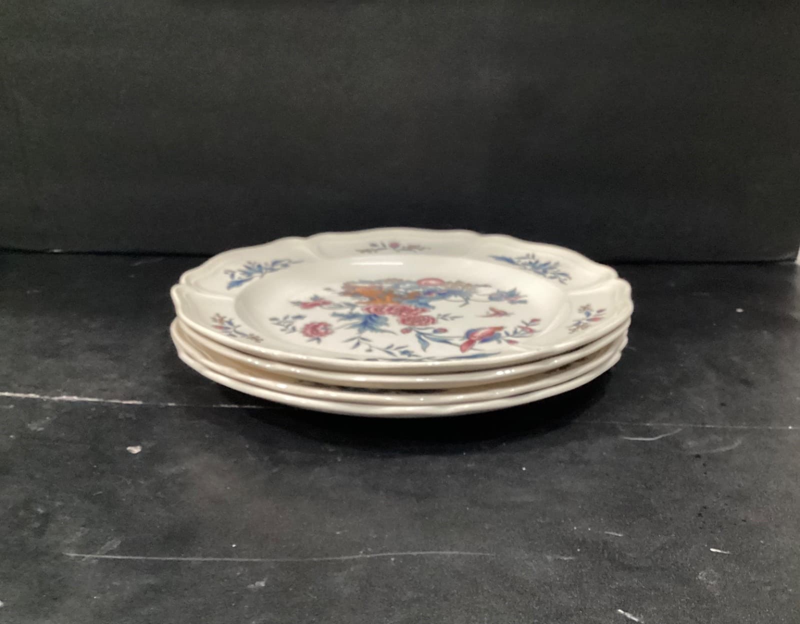Wedgwood Williamsburg Potpourri Set of (4) 10" Rimmed Dinner Plates TKD510 - Thumbnail 8
