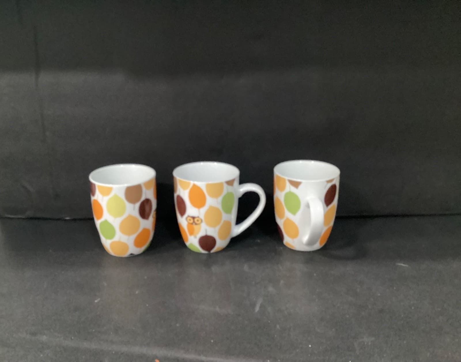 Rachael Ray Little Hoot Coffee Cups Mugs Set of 3 - Thumbnail 7