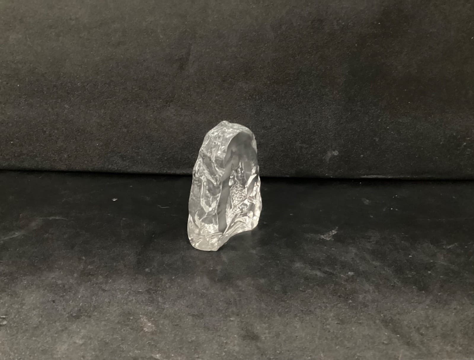 Vintage Owl in Tree Lead Crystal Glass Intaglio Engraved Sculpture - Thumbnail 8