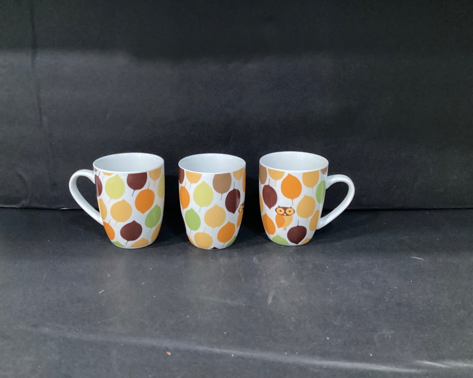 Rachael Ray Little Hoot Coffee Cups Mugs Set of 3 - Thumbnail 8