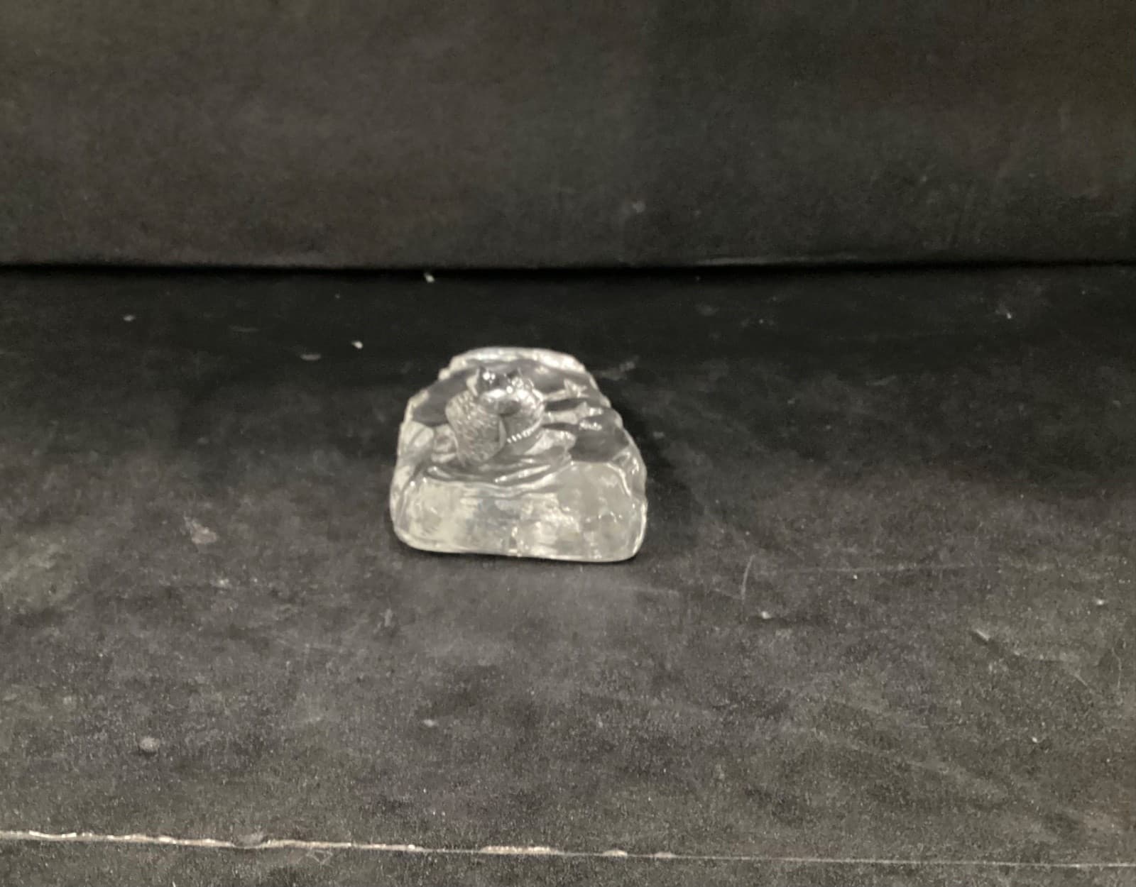 Vintage Owl in Tree Lead Crystal Glass Intaglio Engraved Sculpture - Thumbnail 3